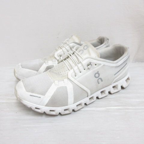 オン ON CLOUD5 クラウド5 スニーカー ランニング シューズ 27cm 白 ホワイト 靴 ローカット レースアップ