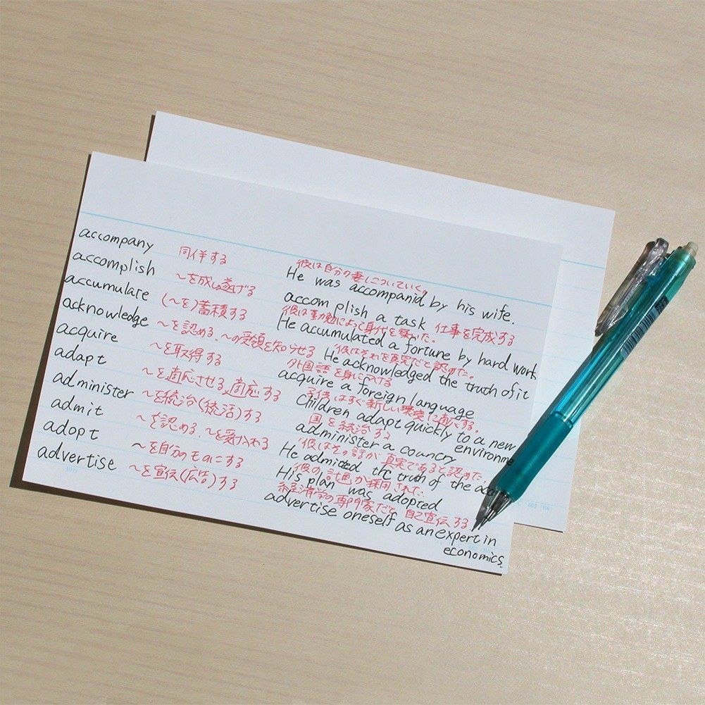  数量 京大式 B 6 情報カード C 602 コレクト 単語帳 単語カード ノート メモ帳