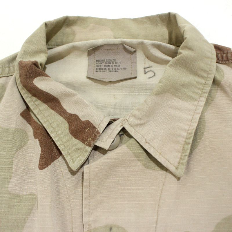 90s US ミリタリージャケット　デザートカモ　BDU アメリカ軍　実物 90s USA製 vintage U.S.ARMY デザートカモ コンバット B.D.U.
