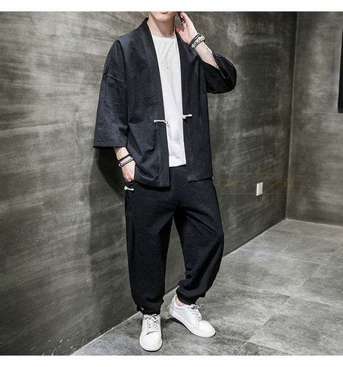 接触冷感 サルエルパンツ