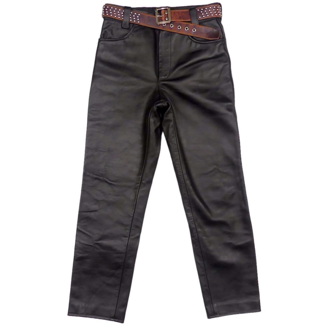 VANSON バンソン レザーパンツ 本革 W32 ストレート HH9608 - メルカリ