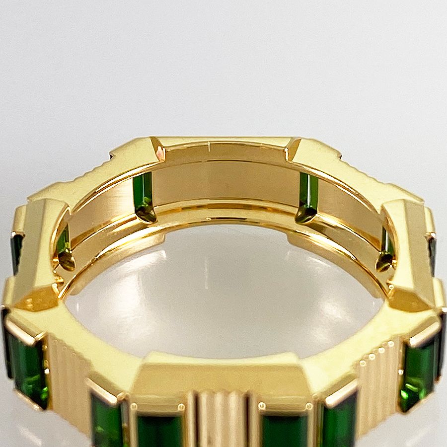 グッチ GUCCI リンク トゥ ラブ K18YG トルマリン 9号(49