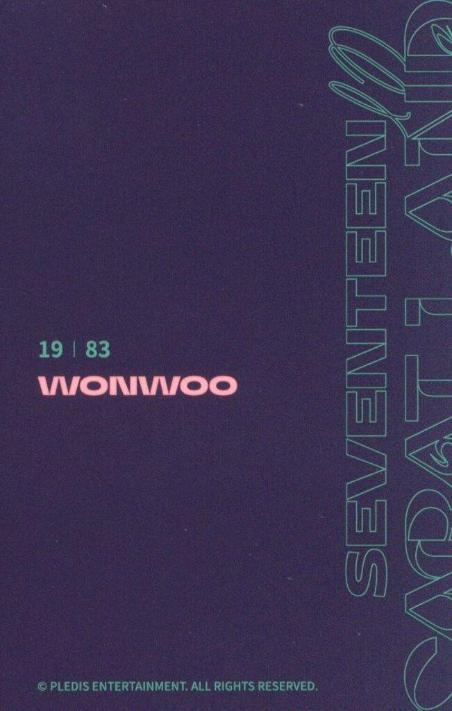 SEVENTEEN 2022 6th FANMEETING CARAT LAND WONWOO