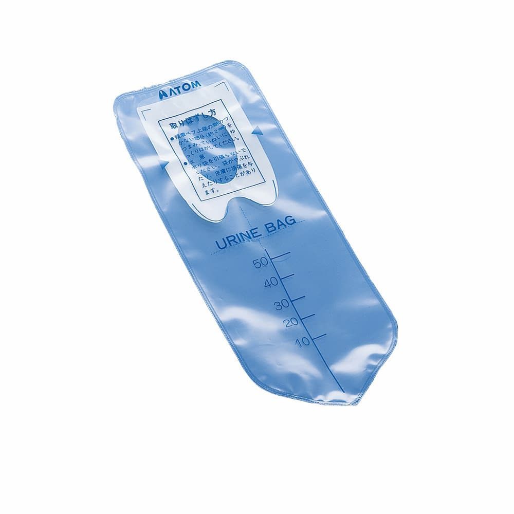 アトム未熟児採尿バッグ 未熟児用 導尿バッグ 23-7382-01 アトムメディカル 49002 50ML 100マイ