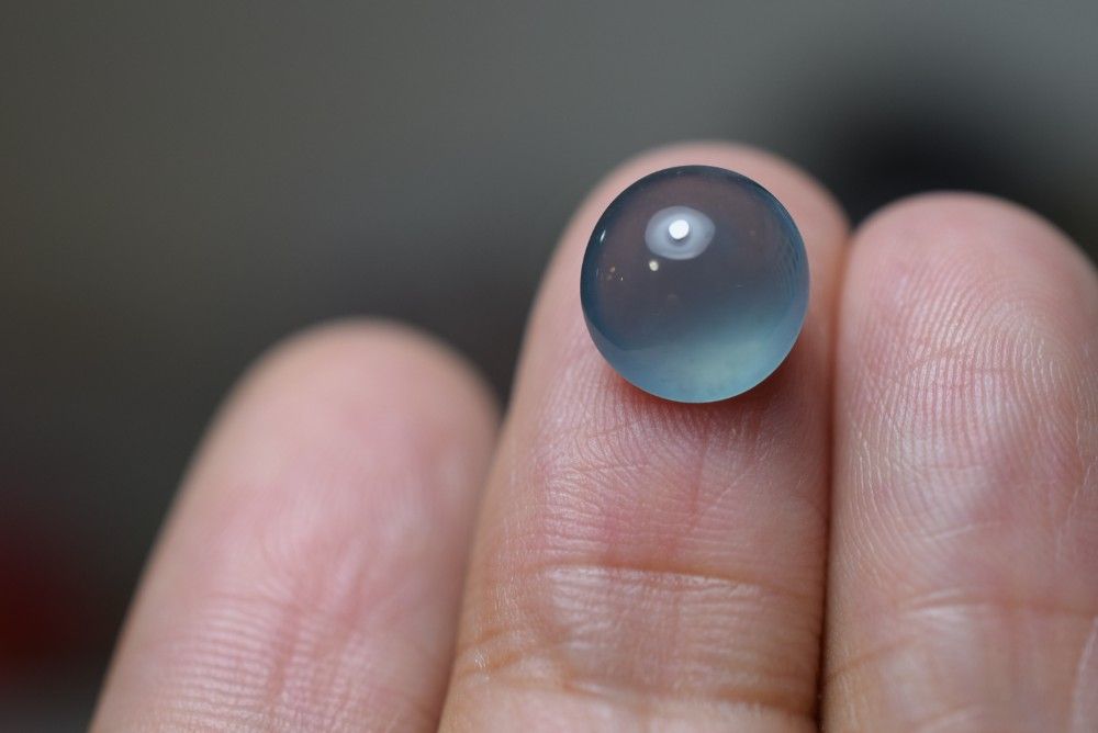 SR12-08 上品 宝石質 高氷種 深青色 グアテマラ産 天然 A貨 本翡翠 ルース 硬玉 ジェダイト