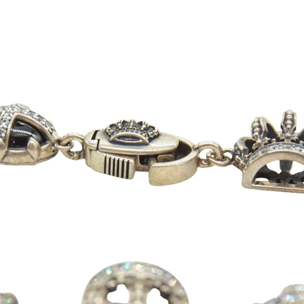 Justin Davis ジャスティンデイビス SBJ699 KING OF CROSS キングオブクロス クラウン ジルコニア ブレスレット シルバー系 WWW_SHINETEETH_COM