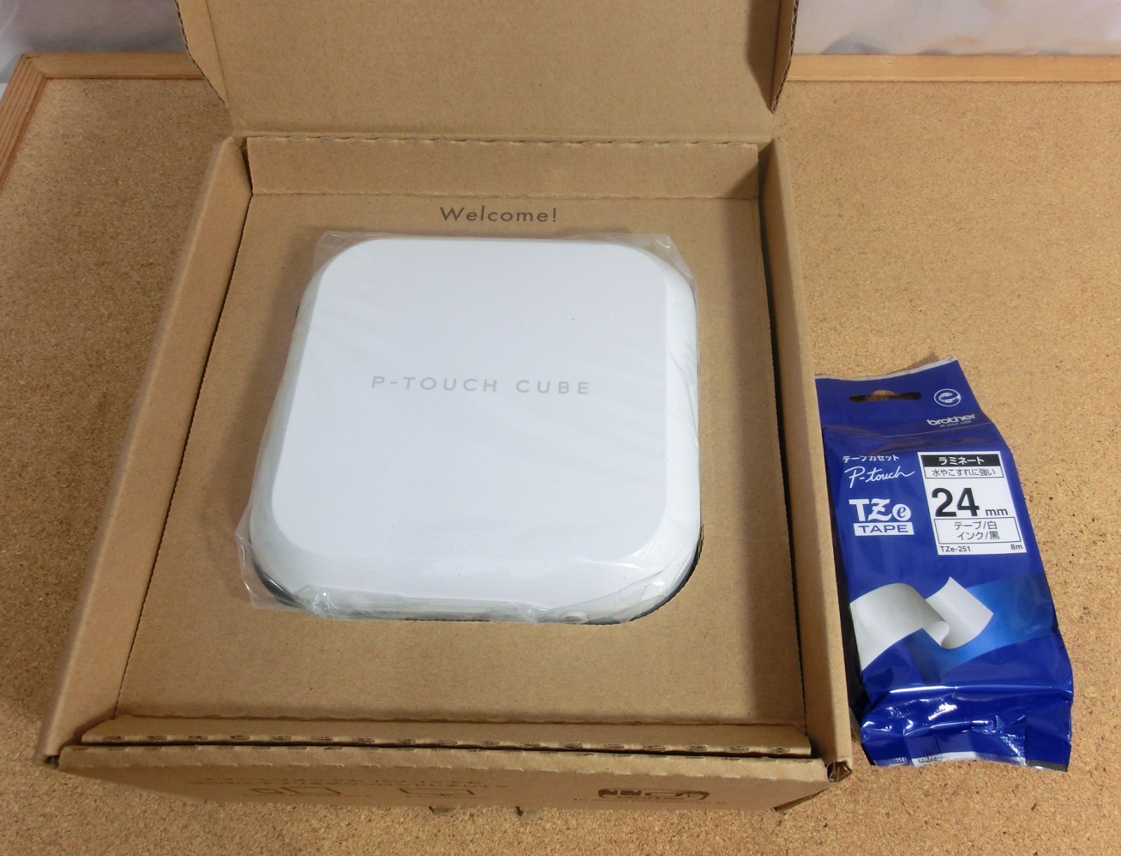 ♥品 brother P-TOUCH CUBE スマートフォン|PCラベルプリンター PT-P710BT テープ付き