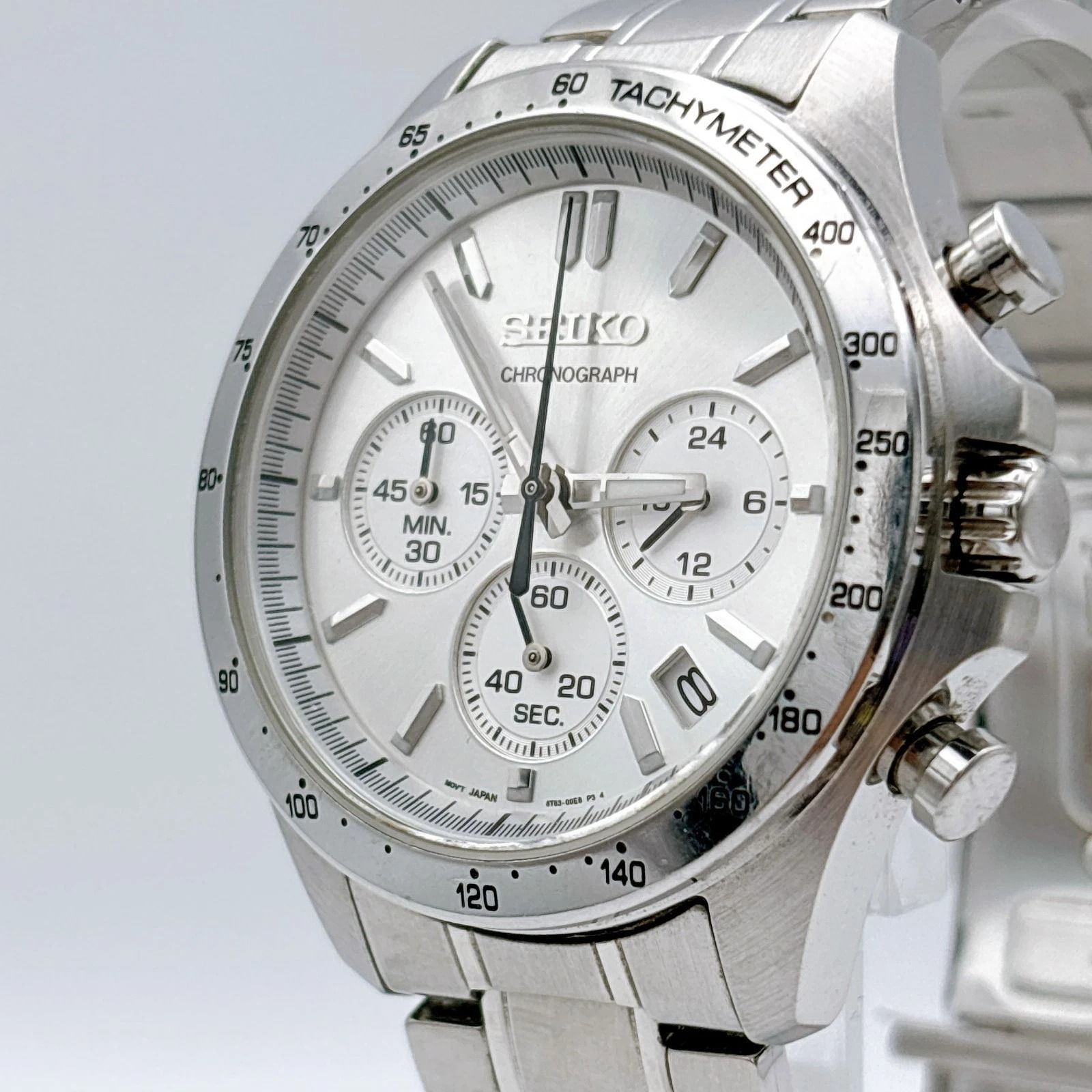 稼働品★SEIKO　セイコー　スピリット　クオーツ　メンズ時計　8T63　箱 セイコー SEIKO スピリット クロノグラフ デイト SBTR013 8T63