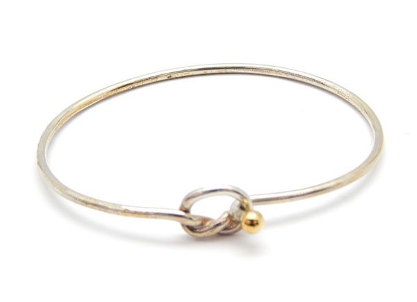 TIFFANY&Co. フック&アイ 18金コンビ バングル TIFFANY&Co