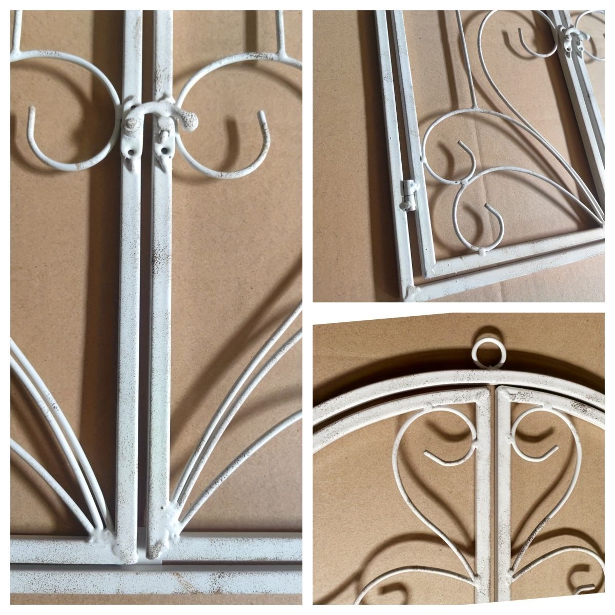 フレンチ アンティークアイアン 窓枠 窓辺 ウォールデコ 窓格子 お洒落