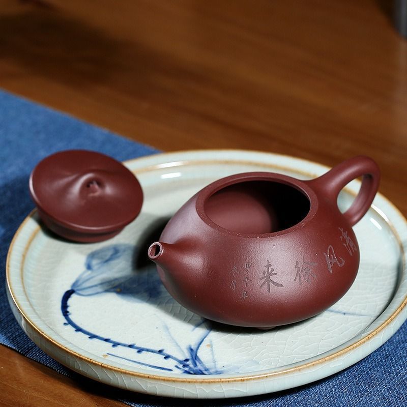 【初売り】 茶壷 唐物紫泥急須 紫砂茶器 常滑焼 ティーポット 紫砂壺 急須 工芸品