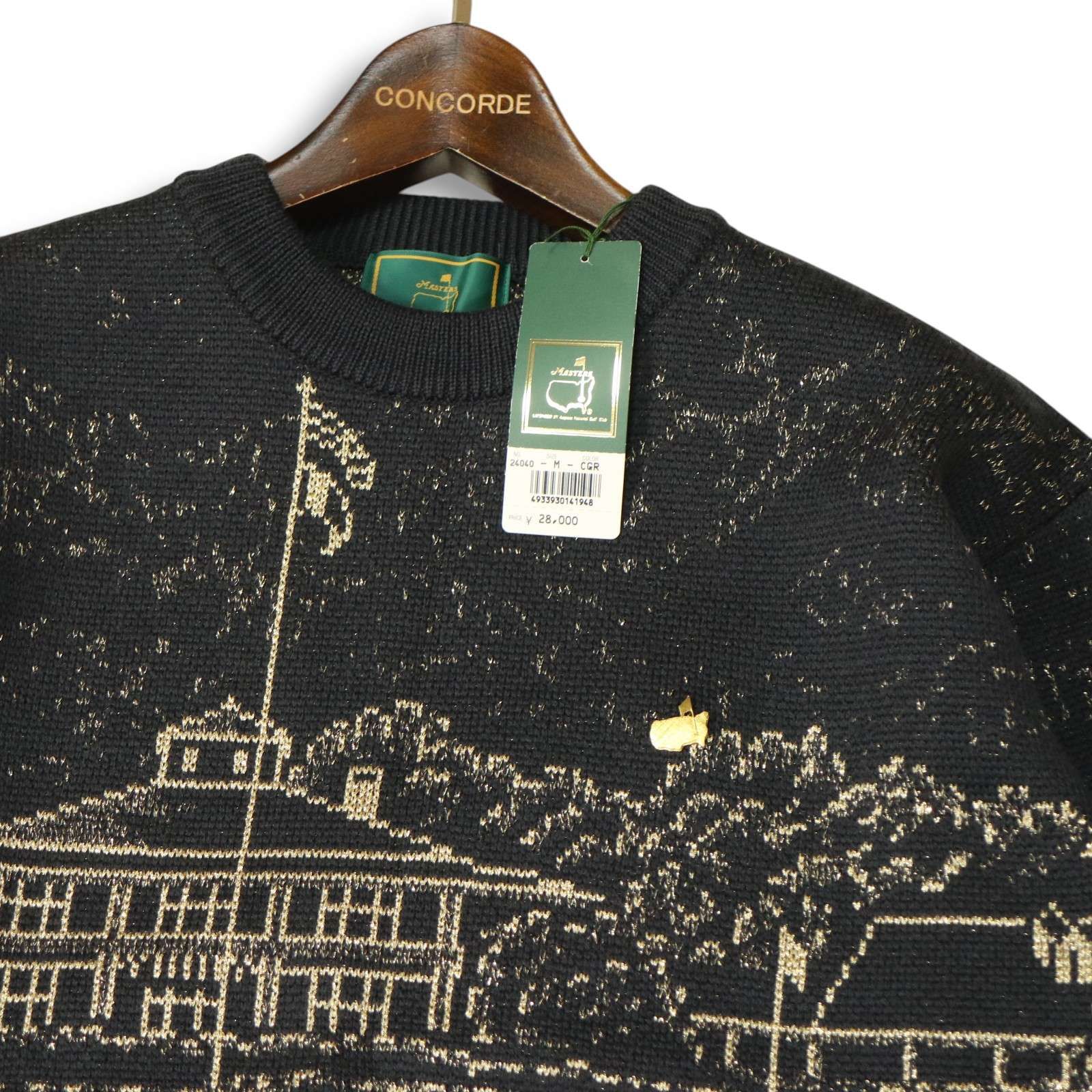 新品 未使用】 MASTERS マスターズ ゴルフ 秋冬 ラメ デザイン ウール