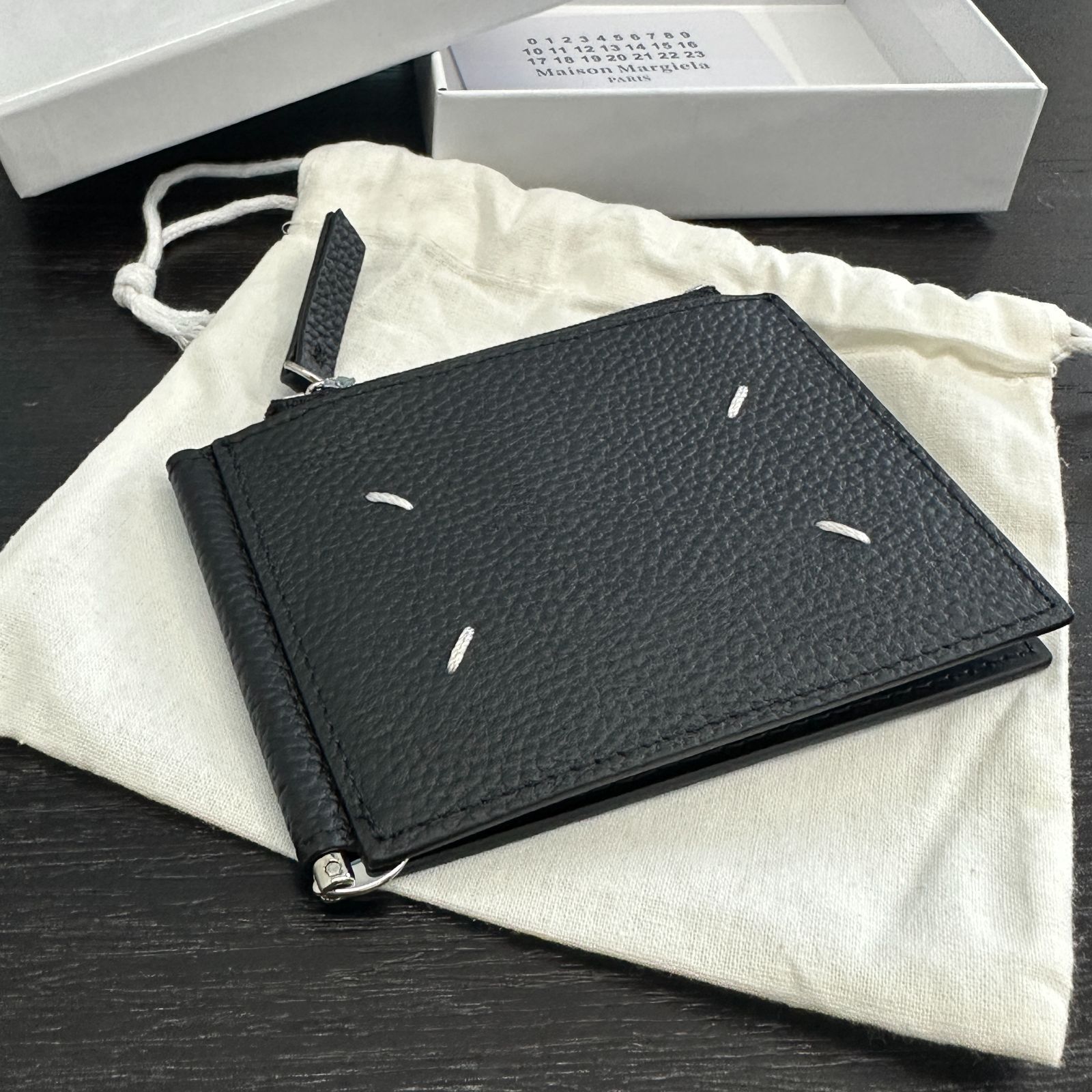 Maison 揃っ Margiela メゾンマルジェラ マネークリップ ブラック中古