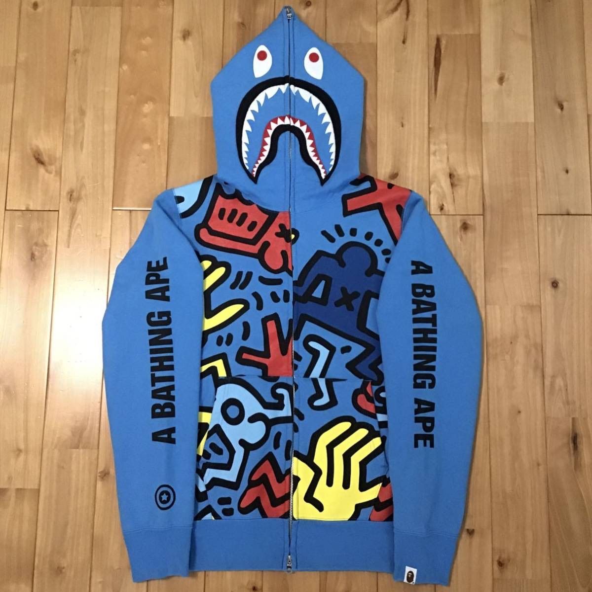 BAPE キースヘリング シャークパーカー shark 000000007984 - メルカリ 