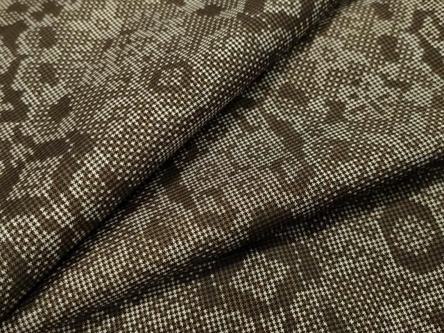 平和屋着物●本場大島紬 7マルキ 吉祥花文 正絹 CAAY8158gh