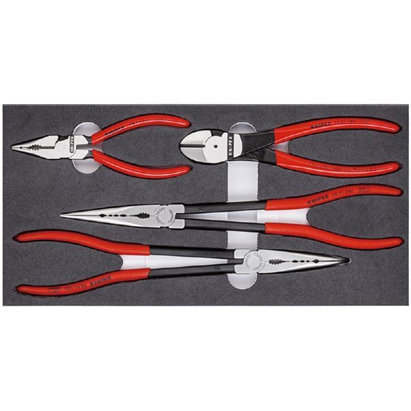 KNIPEX 002001V17 プライヤｰセット ウレタントレイ入り 002001V17