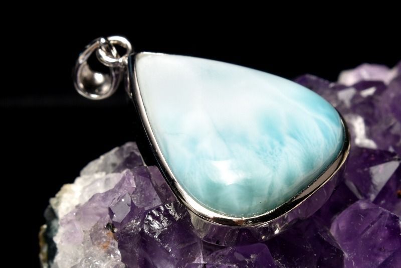 売れ筋 ラリマーペンダントシルバー925 パワーストーン天然石 ラリマー