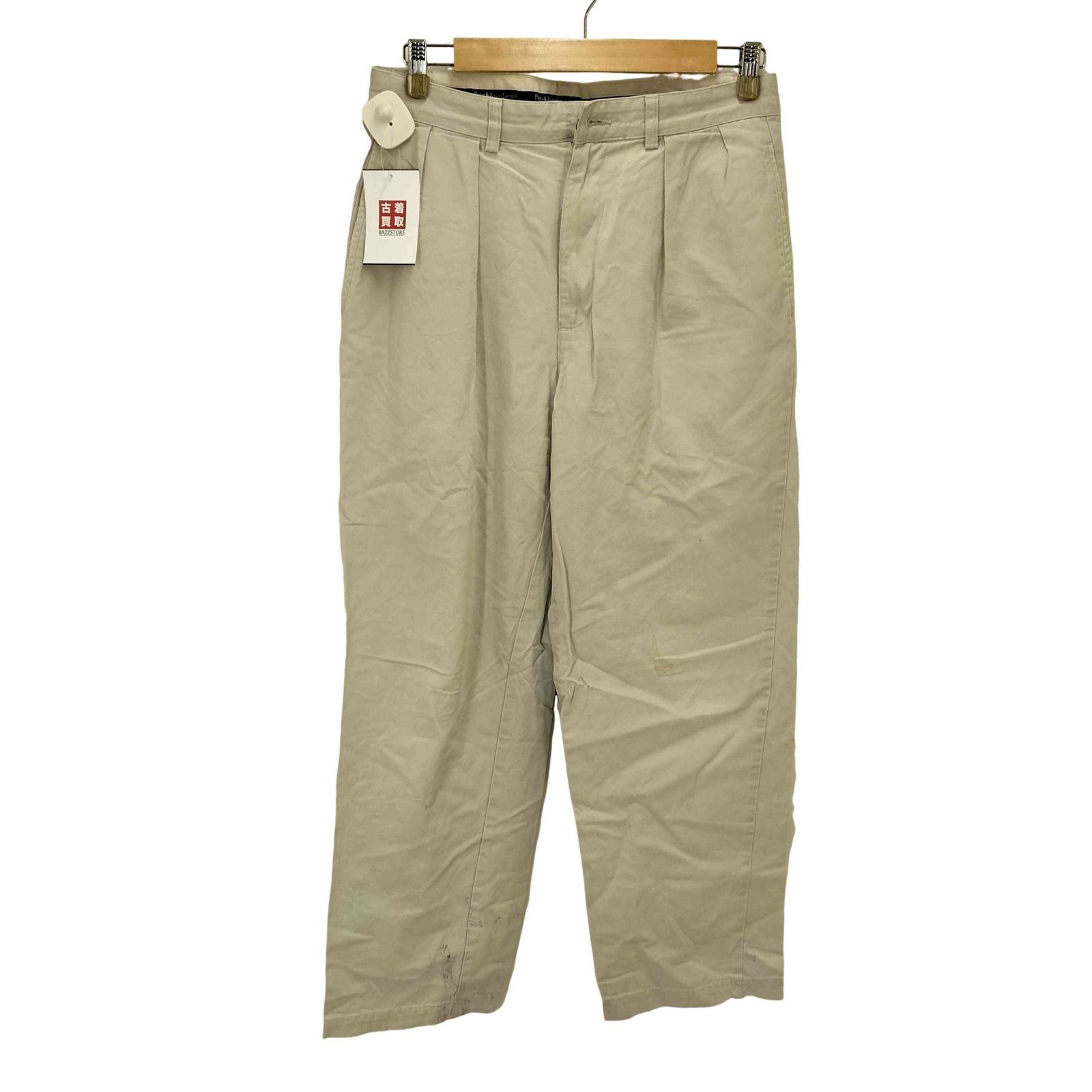 ポロラルフローレン2タックチノパンツアンドリューパンツベージュw35古着ポロチノ ポロラルフローレン POLO RALPH LAUREN 90S ANDRER PANT