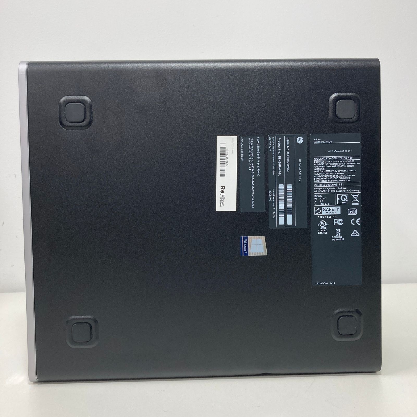 中古】HP ProDesk 600 G5 SFF/Corei5-9500 CPU@3.00GHz/8GB