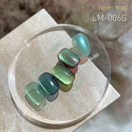 my&bee マイビー レイヤーマグセットB 8ml 6色セット LM-006G~011G