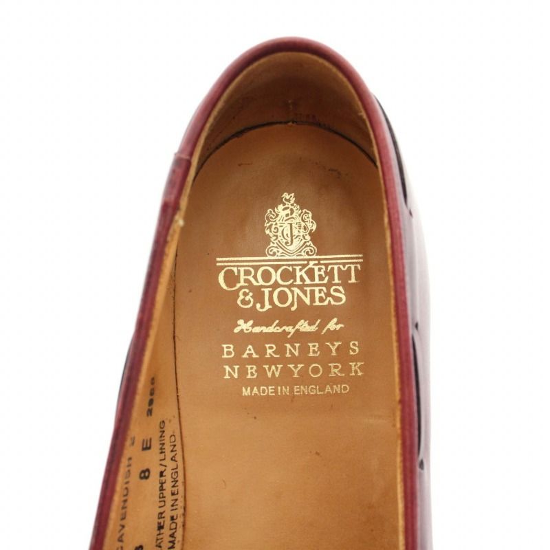 クロケット&ジョーンズ CROCKETT&JONES バーニーズ ニューヨーク別注 キャベンディッシュ2 CAVENDISH2 タッセルローファー  レザー 8E 26.0-26.5cm ワインレッド 9376 /YT - メルカリ