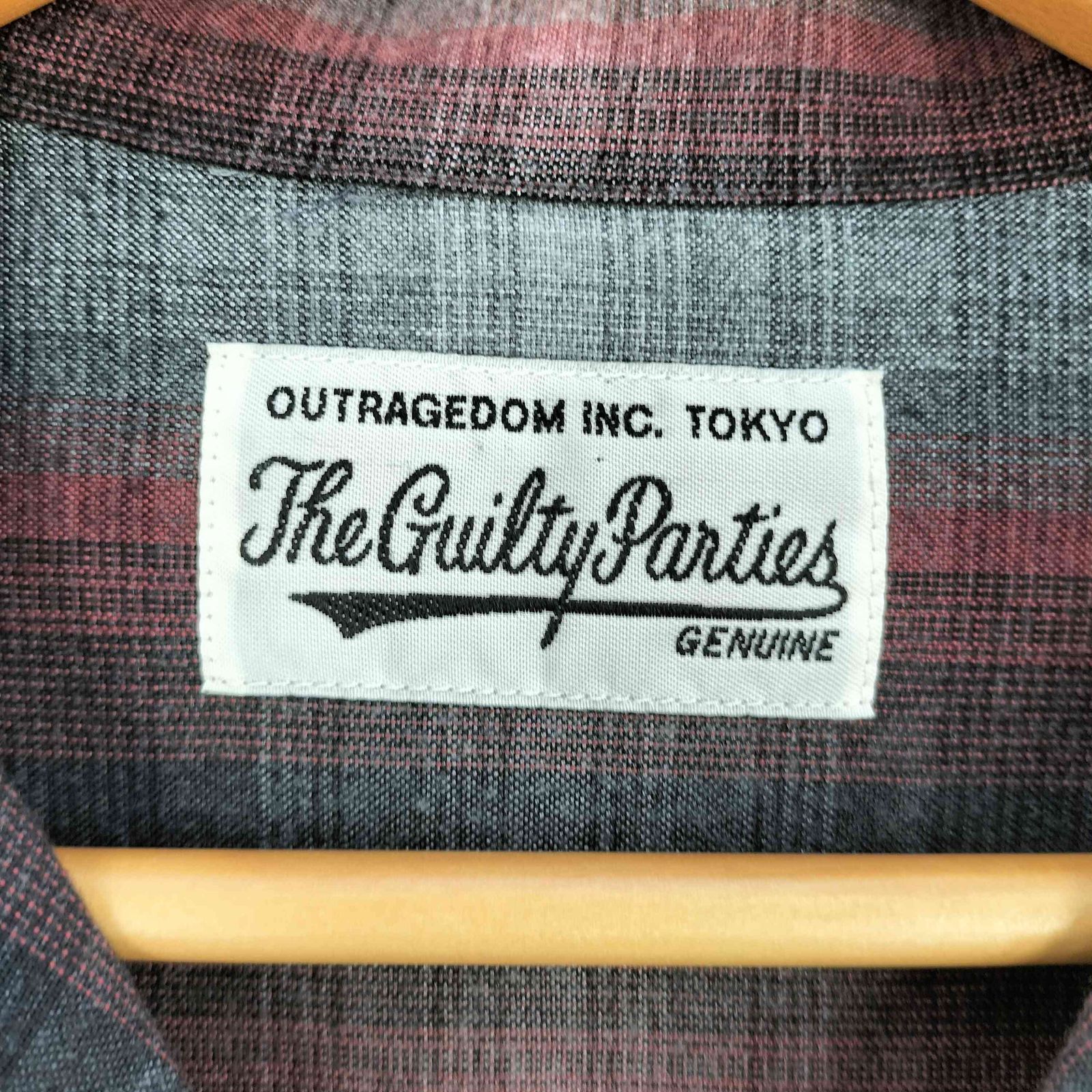 ワコマリア WACKO MARIA 23AW OMBRE CHECK OPEN COLLAR SHIRT L/S