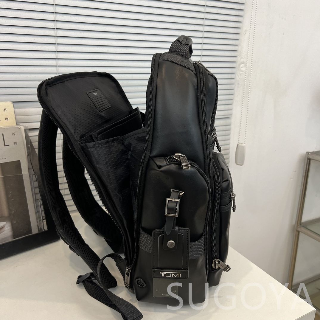 新品未使用 TUMI シェパードデラックス ファイバーレザー ブリーフパック メンズバッグ リュック バッグパック ビジネスバッグ ビジネスリュック  大容量 通勤 通学 出張 旅行 日常用 おしゃれ ブラック - メルカリ