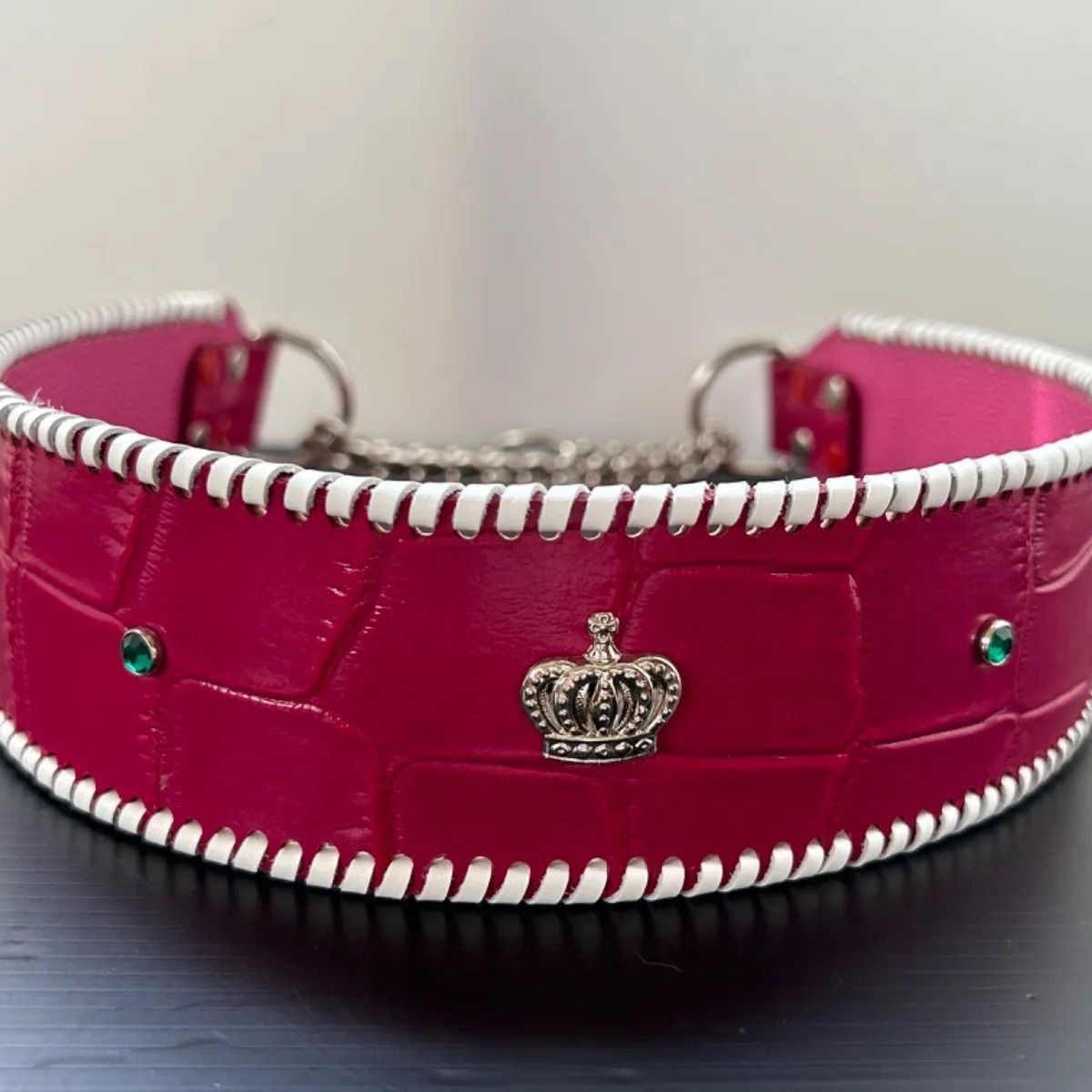 犬の本革ハーフチョークNo.206(大型犬) 大型犬ハーフチョーク | 革で  