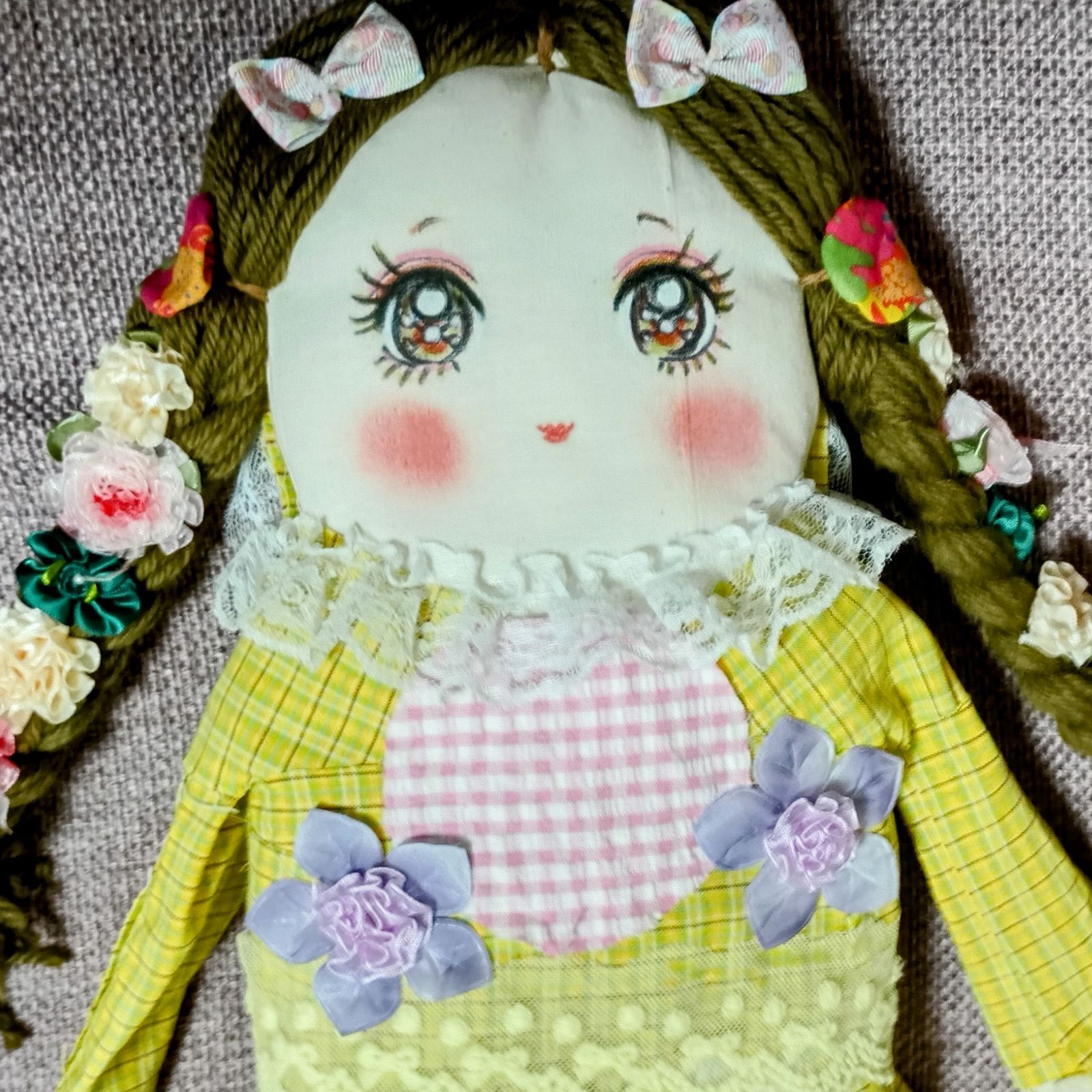 【手作り】カントリードール　ベースボール少女　オリジナルキャラクター 手作り】カントリードール ベースボール少女 オリジナルキャラクター