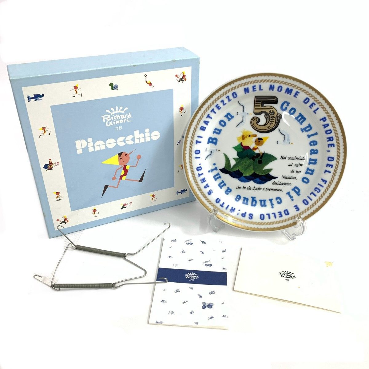 未使用品 RICHARD GINORI リチャードジノリ ピノキオ 5歳 バースデー