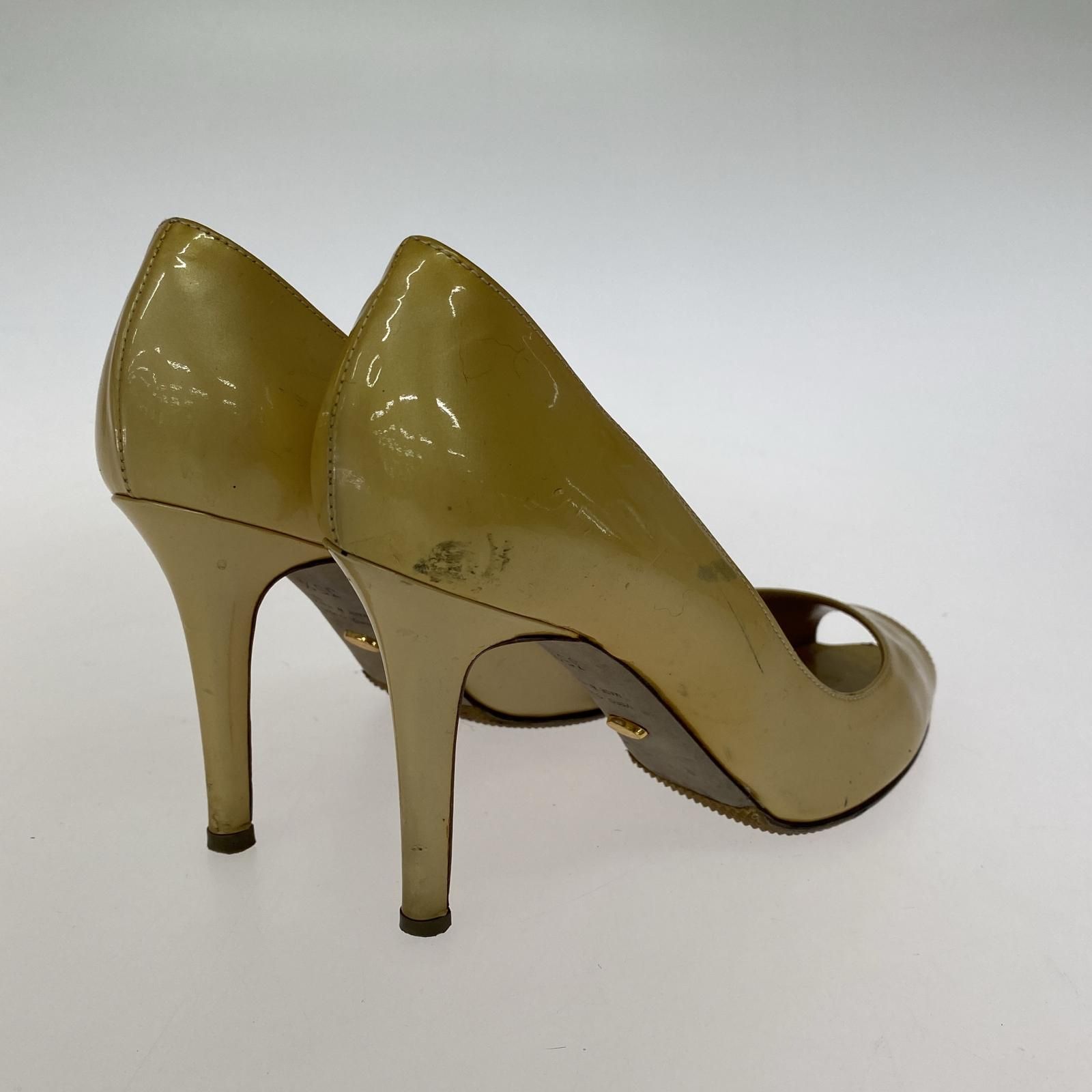 Sergio Rossi セルジオロッシ パンプス ピンヒール　 イエロー Sergio Rossi セルジオロッシ オープントゥパンプス size35 1/2