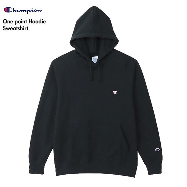 Champion チャンピオン  2025年モデル C3-Y136 フーデッドスウェットシャツ ベーシック チャンピオン 90BLACK XL