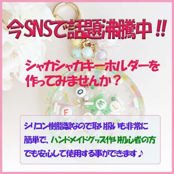 シリコンモールド サークル 円 丸 型 シェイカー シャカシャカ レジン 白