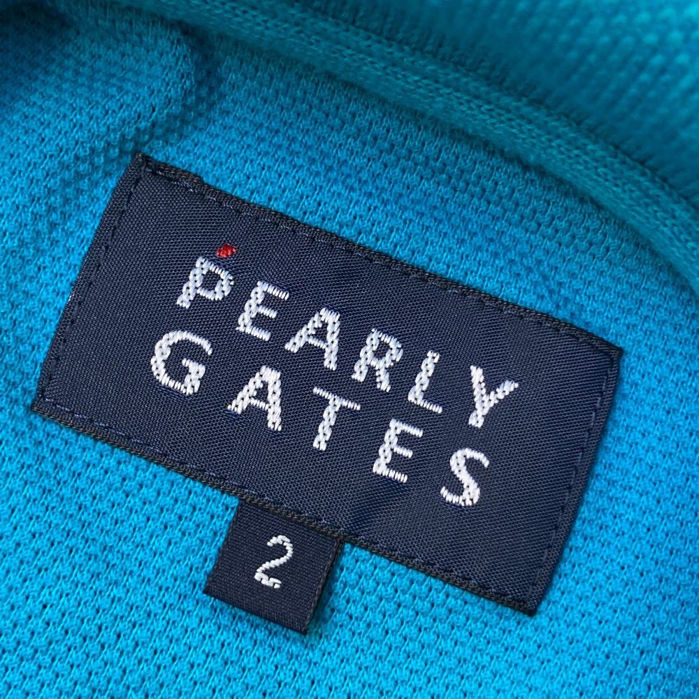 サイズ：2 PEARLY GATES パーリーゲイツ 半袖ポロシャツ ブルー系