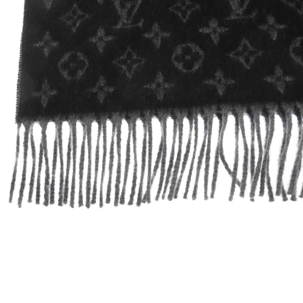 LOUIS VUITTON (ルイヴィトン) エシャルプ モノグラム グラディエント モノグラムウールカシミヤマフラー ブラック M71607 -  メルカリ