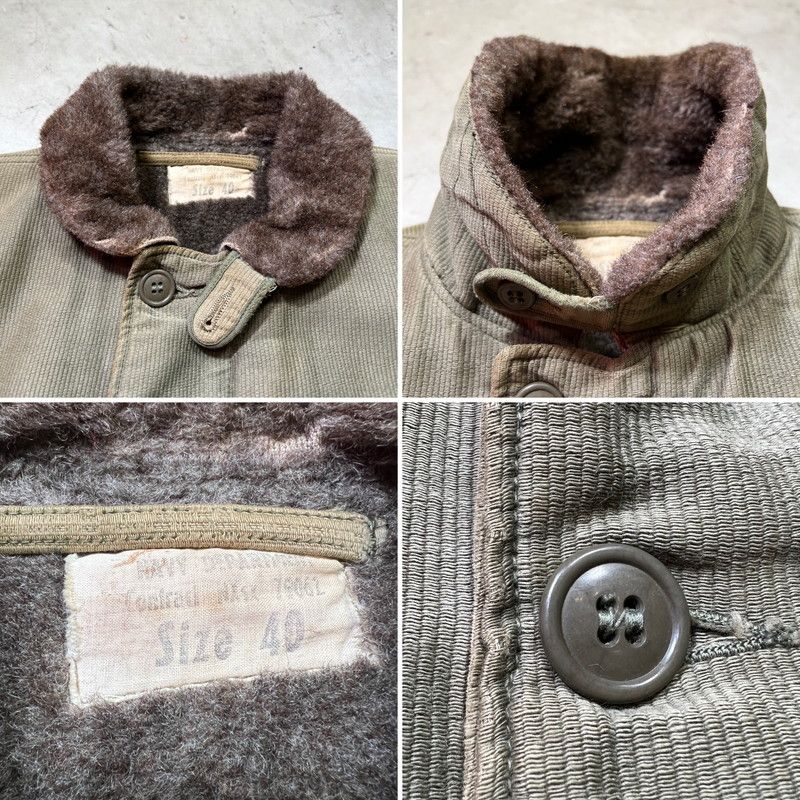 U.S.NAVY 40's N-1 デッキジャケット 初期型 太畝ピケ - メルカリ