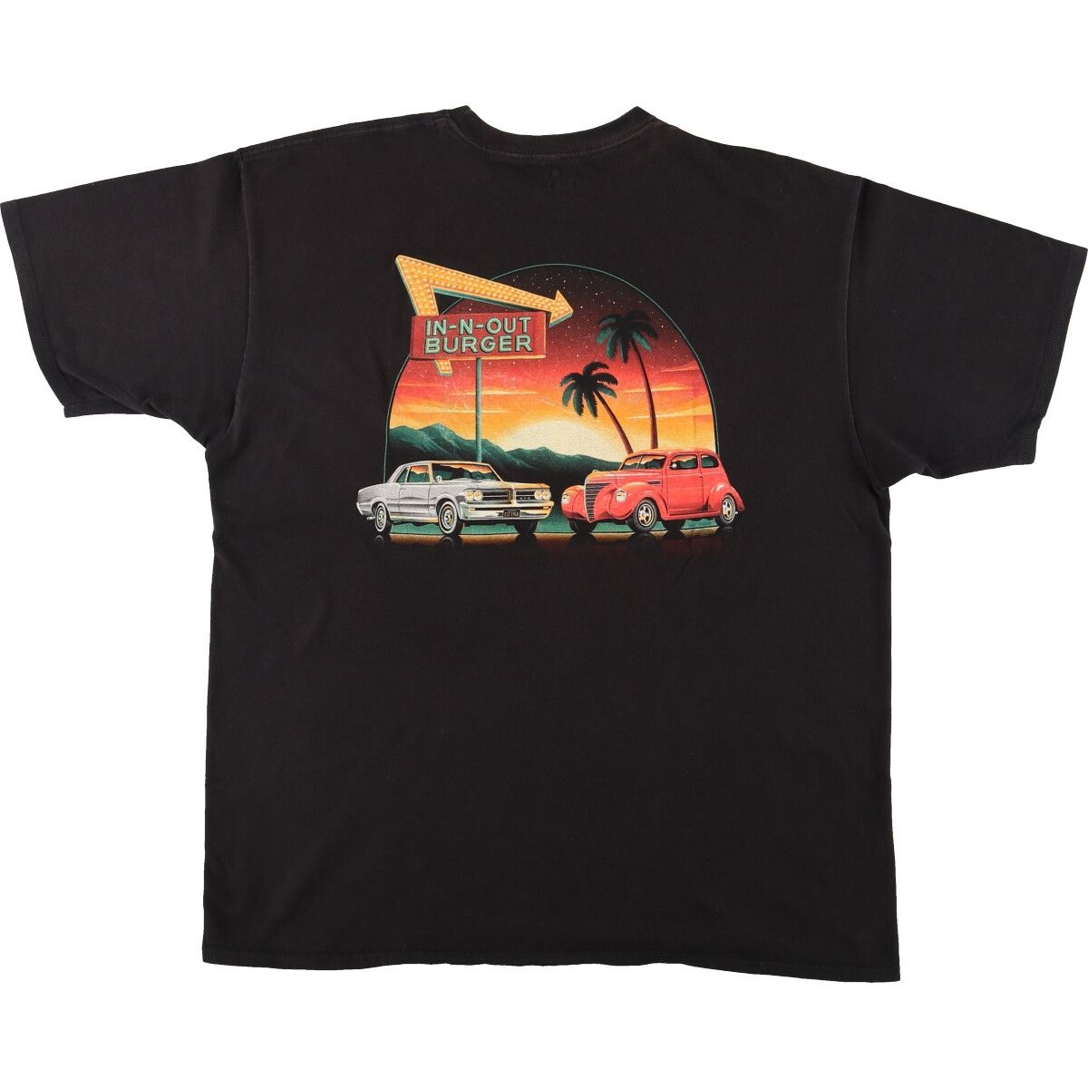 ※しろ※【新品】13.0cm ニューバランス スニーカー キッズ ベビー 古着 IN-N-OUT BURGER バックプリント アドバタイジングTシャツ