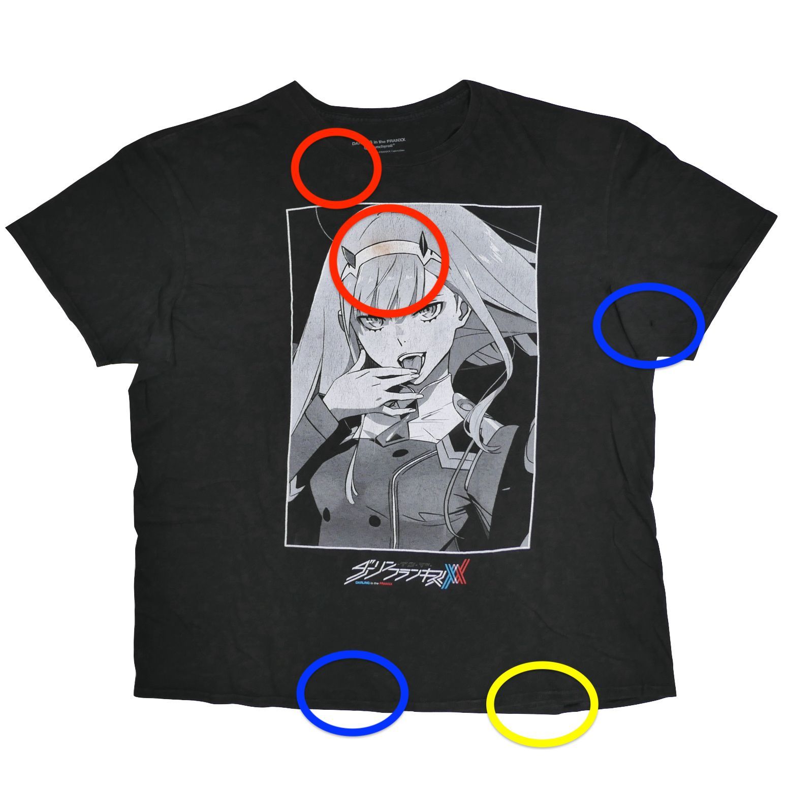 【2XL】アニメ 海外限定 日本未発売 Darling in the Franxx ダーリン・イン・ザ・フランキス ゼロツー Tシャツ ...