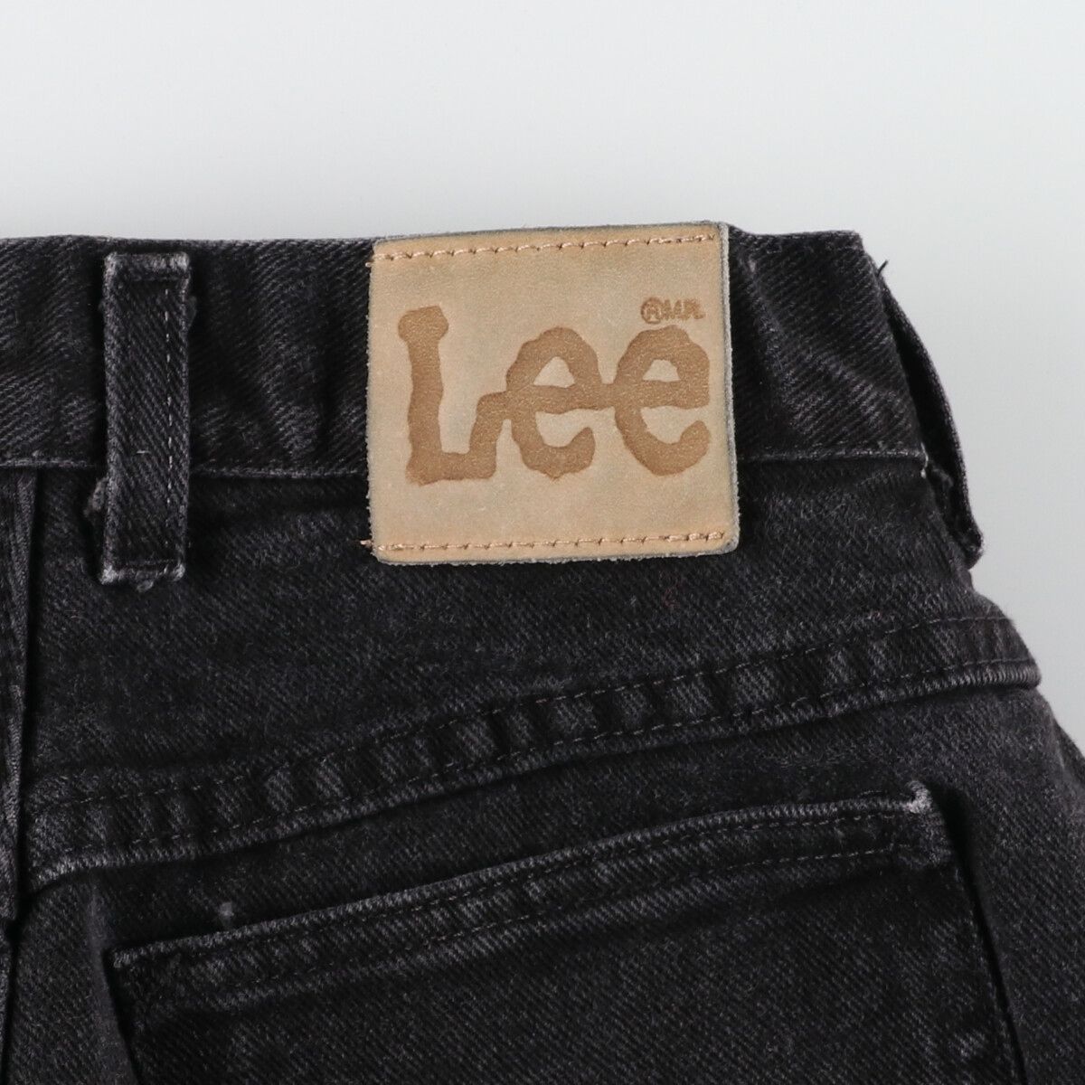 80年代 リー Lee ブラックジーンズ テーパードデニムパンツ USA製