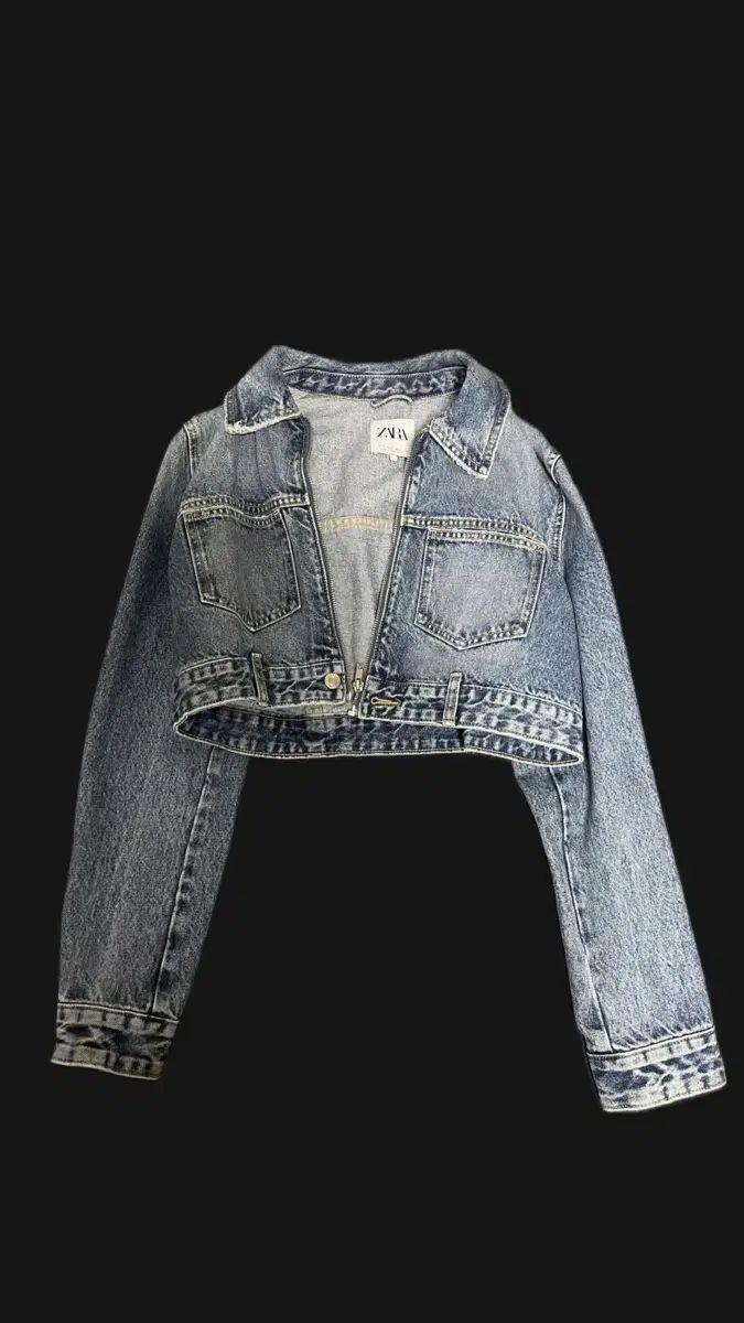 ZARA ザラ デニム クロップド ジャケット