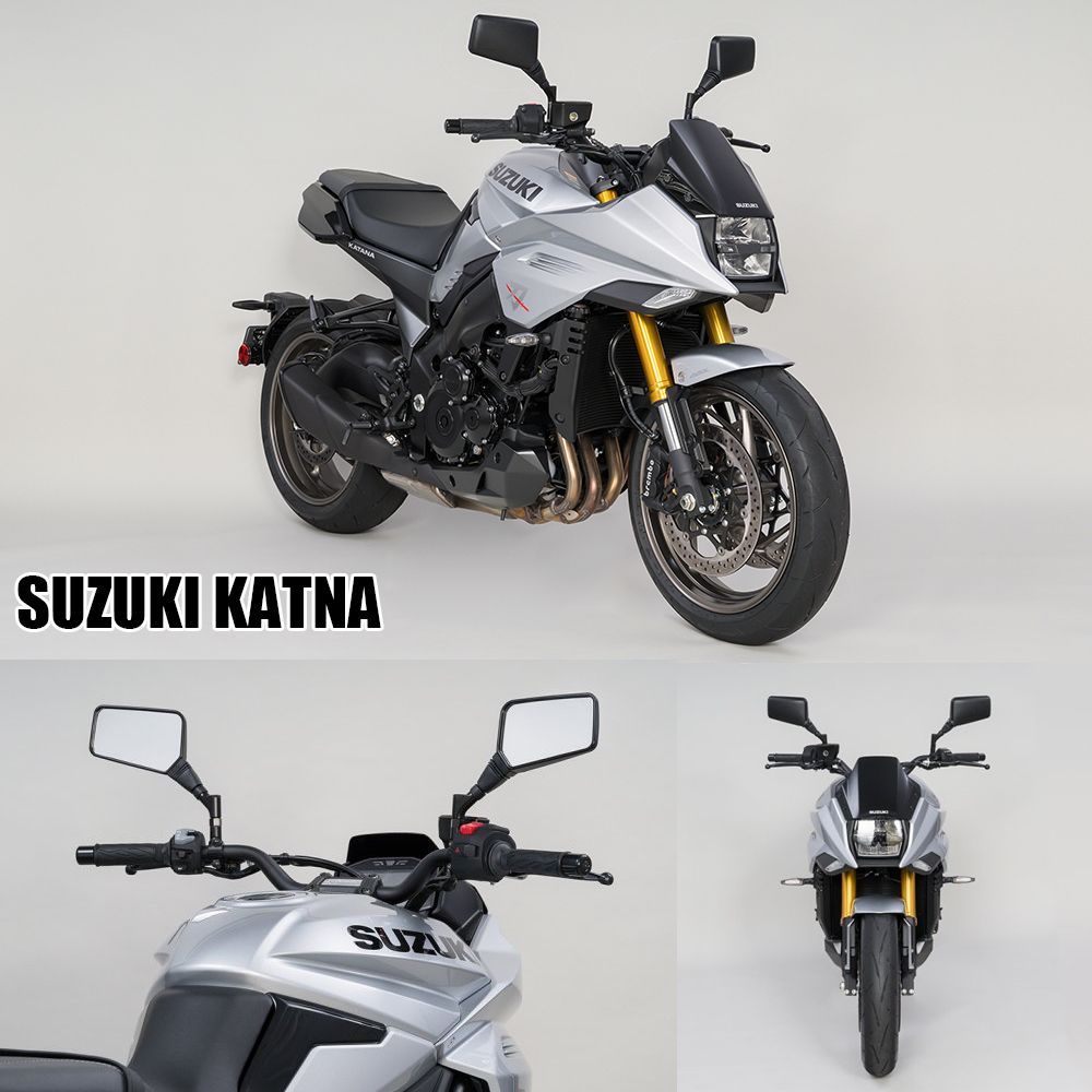 バイク ミラー レトロ スクエア TANAX NA-015R NA-015L