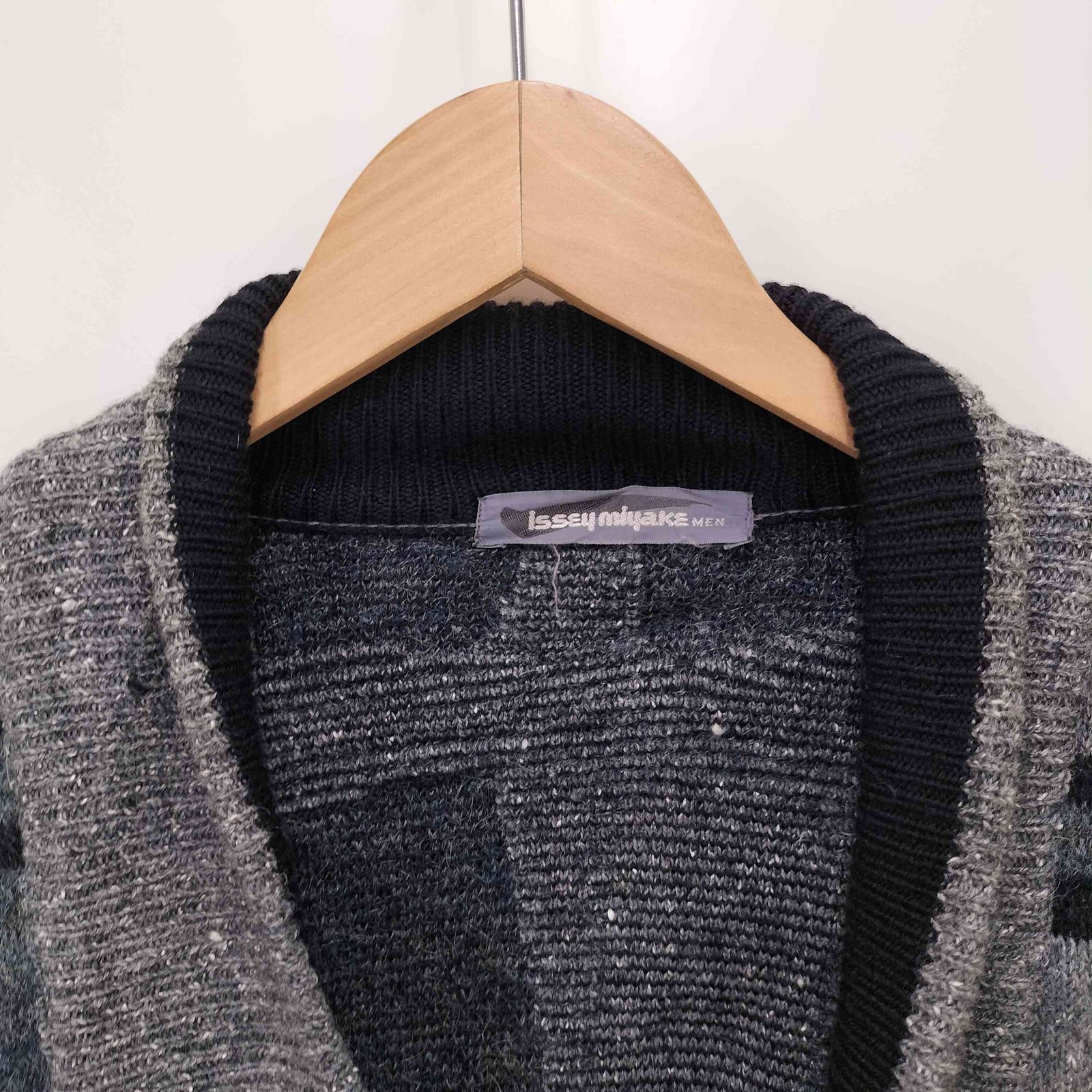 イッセイミヤケメンISSEY MIYAKE MENショールカラーニット イッセイミヤケメンISSEY MIYAKE MENショールカラーニット