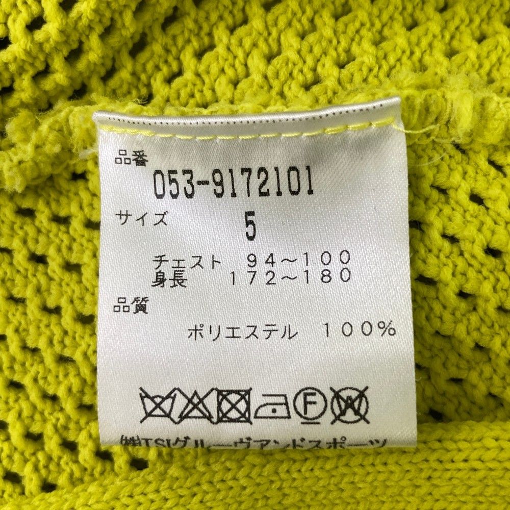 サイズ：5 PEARLY GATES パーリーゲイツ ニット ジップジャケット