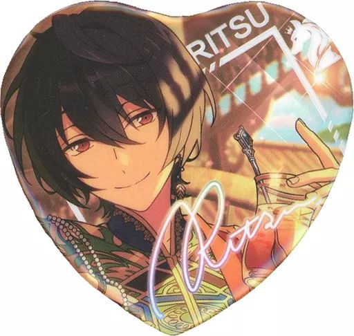 凛月 ハート缶バッジ Amazon | あんスタ 朔間凛月 ハート型缶バッジ 中国限定セット