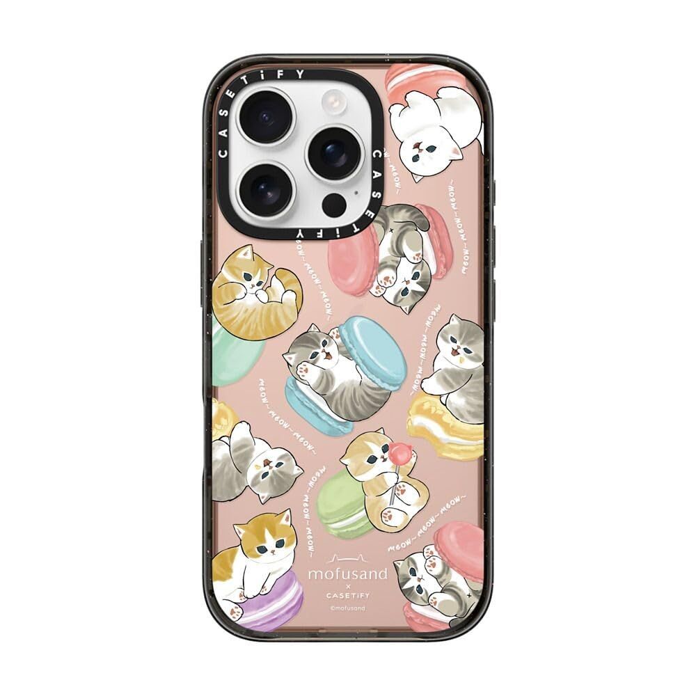 16 Pro ケース スリム iPhone | 2.5mの落下試験をクリア MIL規格4倍相当 | ワイヤレス充電に対応 インパクト - Do nothing or CASETiFY Macaroon - クリア ブラック