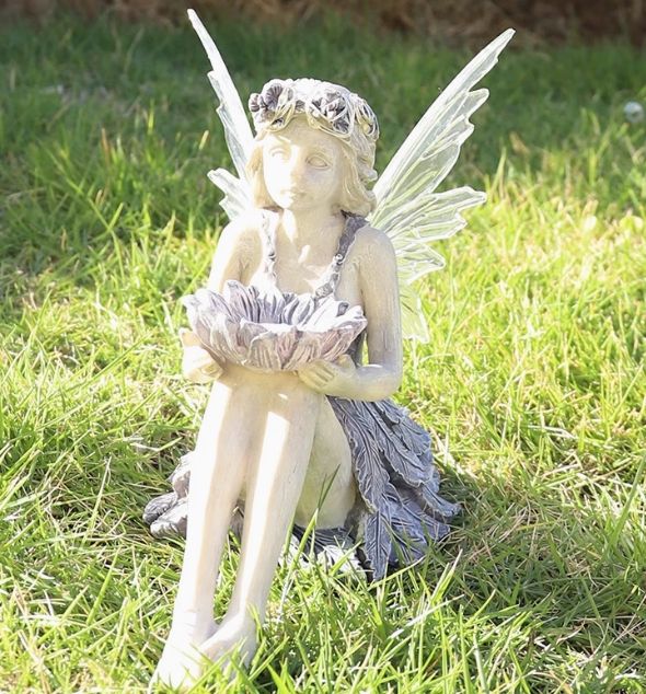 ソーラーエンジェルライト天使 妖精 エンジェル フェアリー 置物 電飾