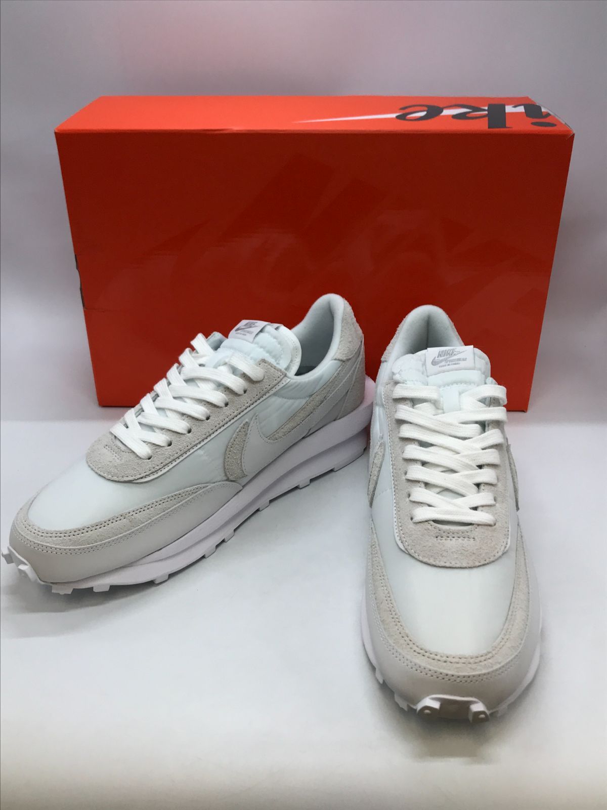 sacai waffle triple white