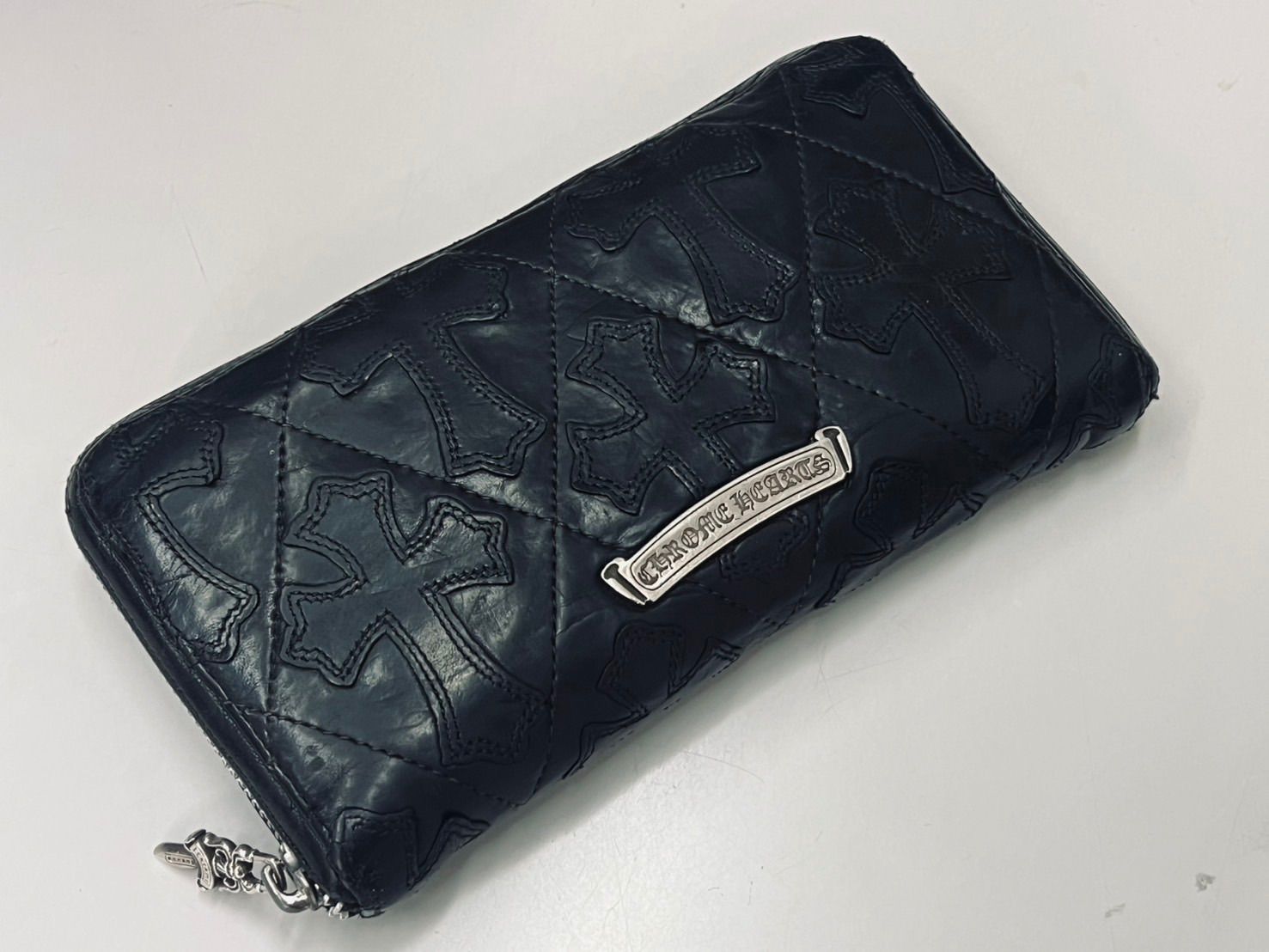 クロムハーツ Chrome Hearts REC F ZIP MINI ミニラウンドジップレザー 
