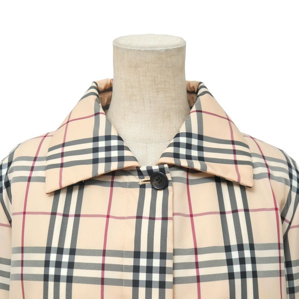 BURBERRY バーバリー ステン コート サイズ40 チェック 中綿 ロングコート バルマカーンコート ブランド古着 20251015 RA6221