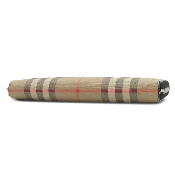 新品・未使用　バーバリー　長財布　ラウンドジップ　ノバチェック　レザー BURBERRY 【BURBERRY】バーバリー ノバチェック PVC×レザー